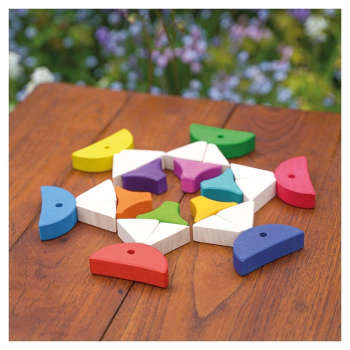 Preview: GOKI 58472 Legespiel und Bausteinkasten - 6 bunte Fische