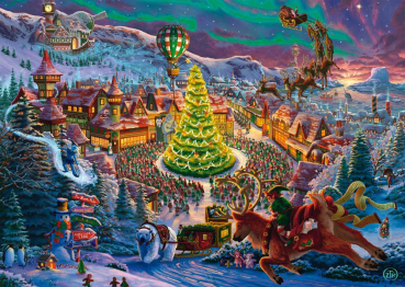Schmidt-Spiele 58609 Puzzle Zac Kinkade: Santas Nordpol
