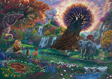 Schmidt-Spiele 58610 Puzzle Zac Kinkade: Der Garten Eden