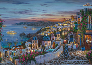 Schmidt-Spiele 58647 Puzzle Robert Finale: Santorini Sonnenuntergang
