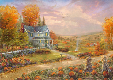 Schmidt-Spiele 58795 Thomas Kinkade Studios: Herbst in Apple Hill