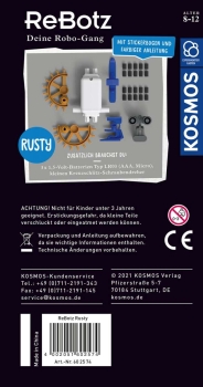 KOSMOS 602574 Experimentierkasten - ReBotz - Rusty der Crawling Bot