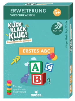 Moses-Verlag 90973 Klick Klack Klug - Kartenset Erstes ABC ab 5 Jahren