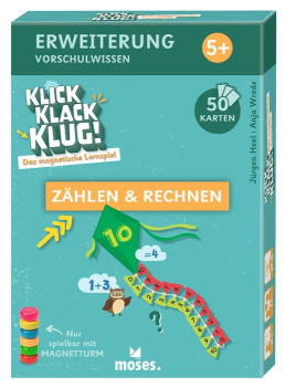MOSES 90976 Klick Klack Klug Kartenset - Erstes Rechnen ab 5 Jahren