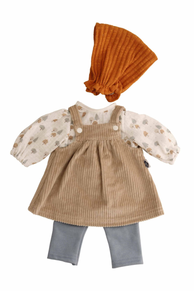 Schildkröt 0037458 Kleidung zu Lenchen 37 cm - braun/orange/blau/weiss