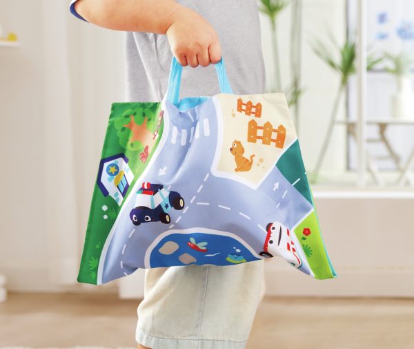 HAPE 0076 Plüschauto-Set mit Rückziehmotor