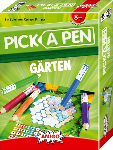 AMIGO 02410 Familienspiel - Pick a Pen: Gärten
