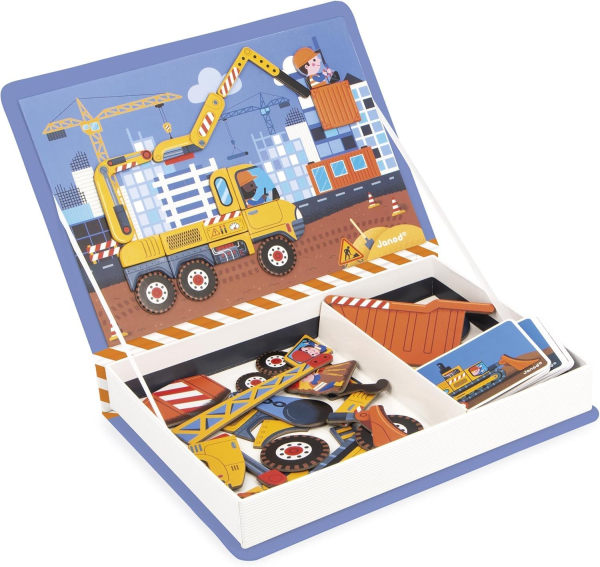 Janod 02526 Magnetbuch - Baustelle