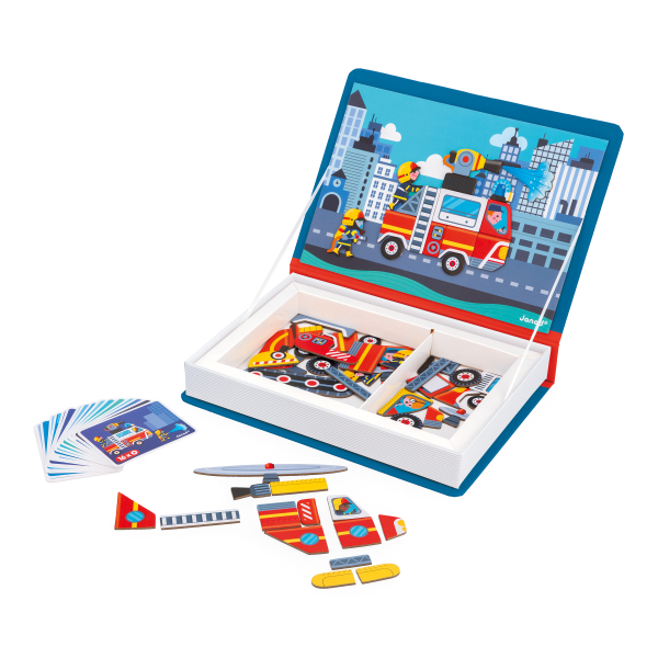 Janod 02583 Magnetbuch - Feuerwehr
