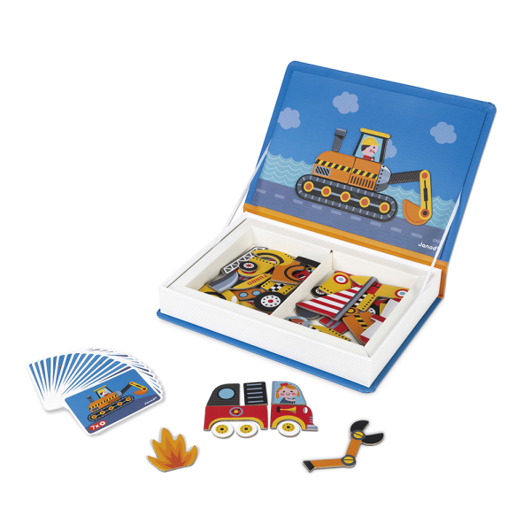 Janod 02715 Magnetbuch - Fahrzeuge
