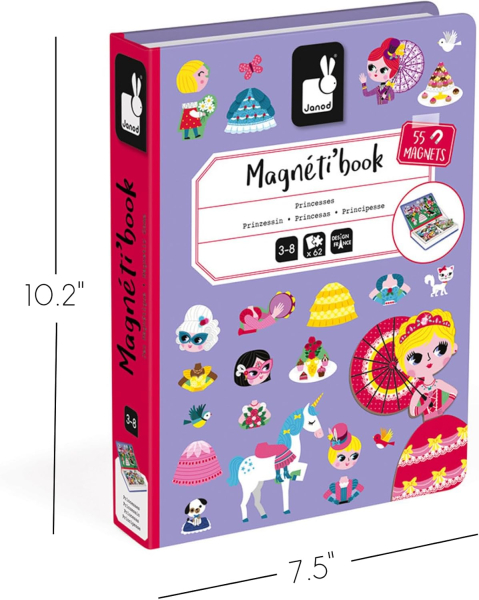 Janod 02725 Magnetbuch - Prinzessin