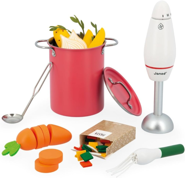 Janod 06634 Suppen-Set für die Kinderküche