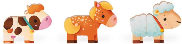Janod 08058 Magnetische Figuren - Bauernhof