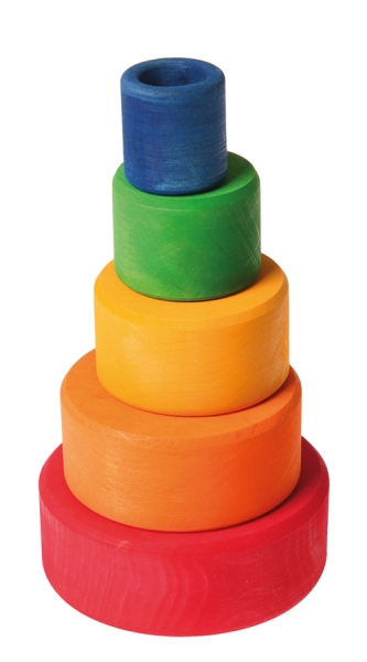 Grimm's 10351 Schälchensatz - bunt, außen rot