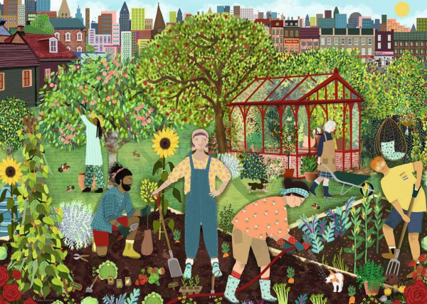 Ravensburger 12001714 Puzzle - Gemeinschaftsgarten