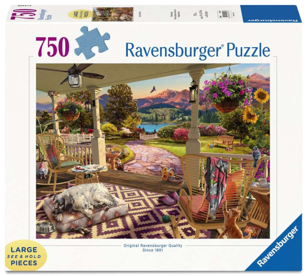 Ravensburger 17457 Puzzle 750 Teile - Entspannung auf der Veranda