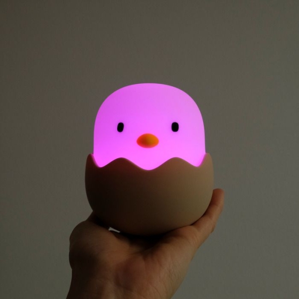 MegaLight 185850 - LED Küken Nachtlicht EGGY EGG RGB dimmbar mit Akku