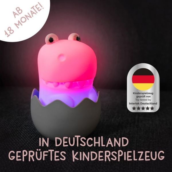 MegaLight 187404 - LED Kinder Nachtlicht DIGGY DINO RGB dimmbar
