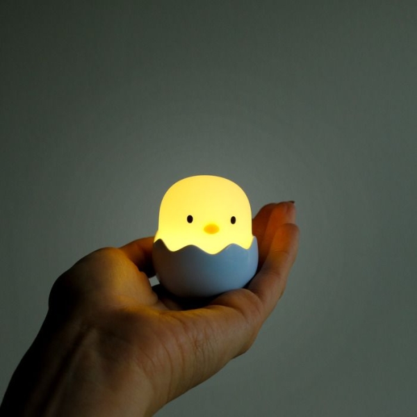 MegaLight 187422 - LED-Nachtlicht "BABY EGGY" Babyblau Akkubetrieb