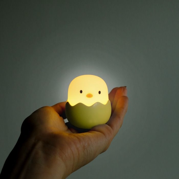 MegaLight 187423 - LED-Nachtlicht "BABY EGGY" Pastellgelb Akkubetrieb