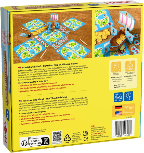 HABA 2011824001 Kinderspiel - Schatzkarte Ahoi!