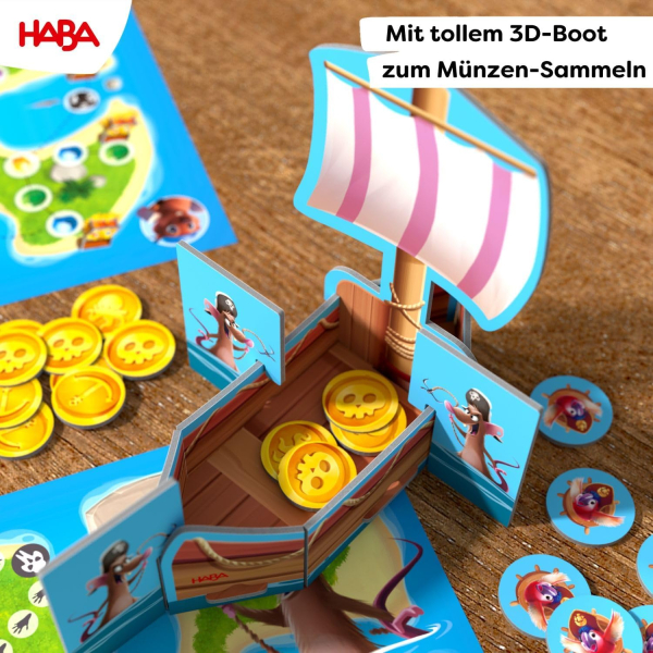 HABA 2011824001 Kinderspiel - Schatzkarte Ahoi!