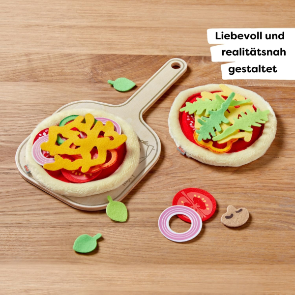 HABA 2012081001 Creative Play – Pizza-Set mit Brettchen