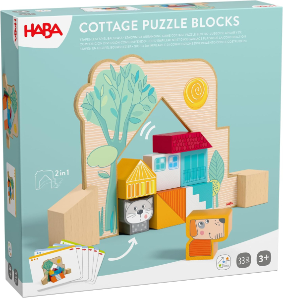 HABA 2012382001 - Stapel-Legespiel Bauspaß