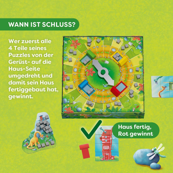 HABA 2013073001 Kinderspiel - Der Dino-Bautrupp