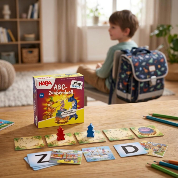 HABA 2013833001 Lernspiel - ABC-Zauberduell, Buchstabenspiel
