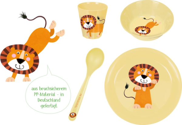 Spiegelburg 22475 Geschirr Geschenkset Löwe - Freche Rasselbande