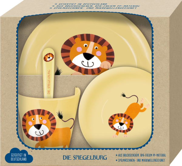 Spiegelburg 22475 Geschirr Geschenkset Löwe - Freche Rasselbande