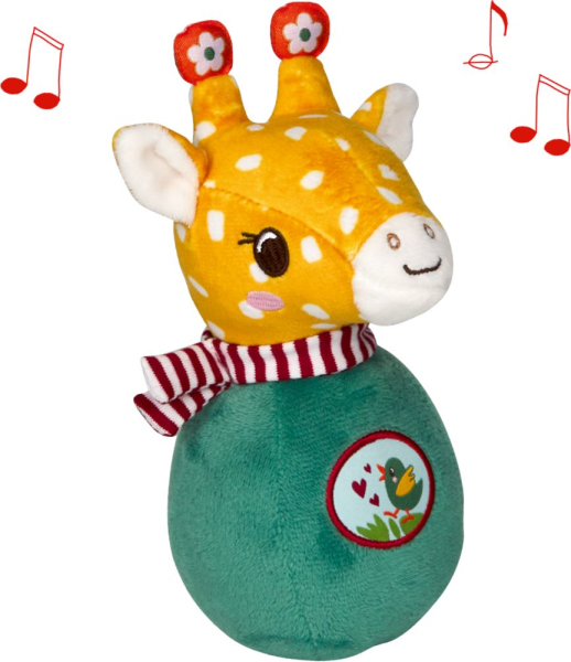 Spiegelburg 23013 BabyGlück - Steh-auf-Giraffe mit Glockenspiel
