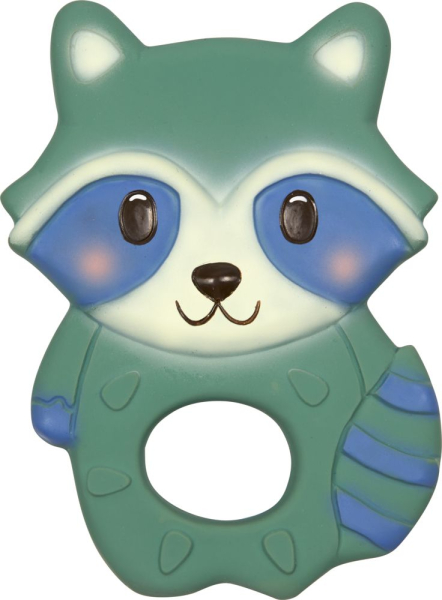 Spiegelburg 23026 BabyGlück - Beißring aus Naturkautschuk Waschbär