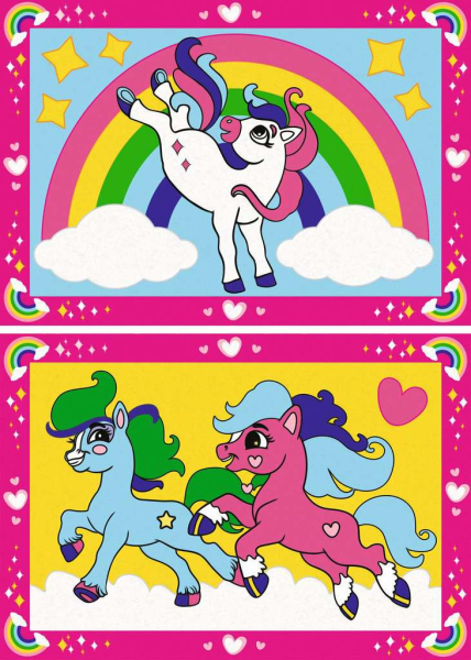 Ravensburger 23983 Malen nach Zahlen - Zauberponys mit Regenbogen