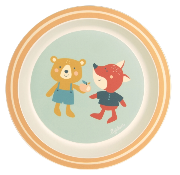 Sigikid 25360 Kinder Teller Fuchs - 4 Freunde, rPET