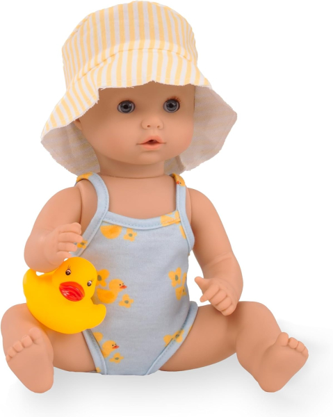Götz 2653165 Badepuppe - Sleepy Aquini Girl Bathing Duck