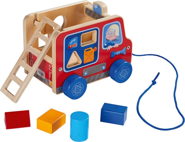 HABA 304317 Ziehfigur - Feuerwehrauto