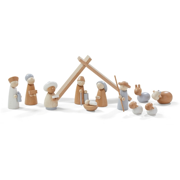 HABA 304685 Weihnachtskrippe 12-teilig