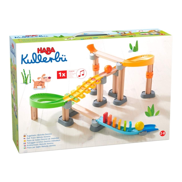 HABA 306744 Kullerbü - Kugelbahn Melodie-Domino