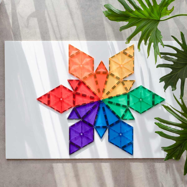 CONNETIX 3187 Magnetbausteine - Rainbow Geometry Pack 30 Teile