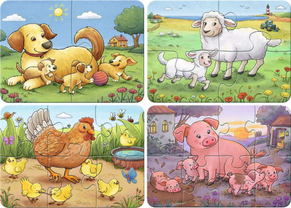 Ravensburger 4041 Kinderpuzzle - Kleine Bauernhoftiere