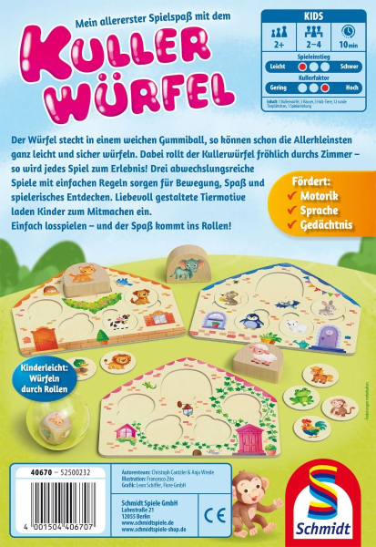 Schmidt-Spiele 40670 Kinderspiel - Kullerwürfel