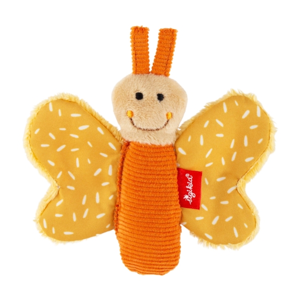 Sigikid 43369 Baby Greifling Schmetterling, gelb