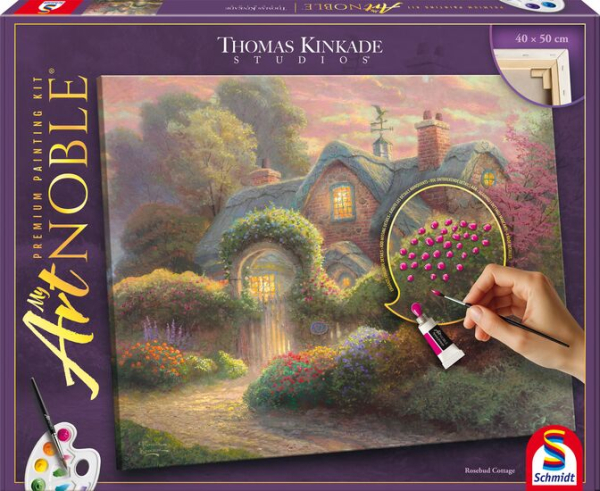 Schmidt-Spiele 46165 My ArtNOBLE - Thomas Kinkade - Rosebud Cottage