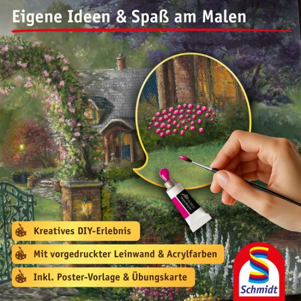 Schmidt-Spiele 46166 My ArtNOBLE - Thomas Kinkade - Humminbird Cottage