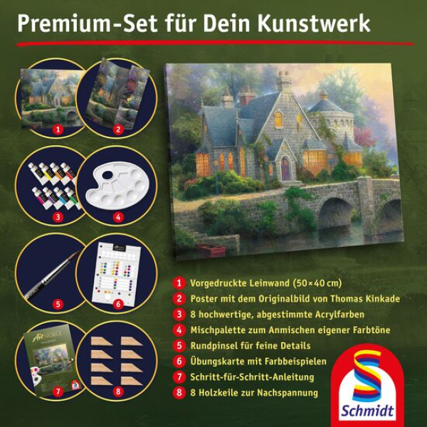 Schmidt-Spiele 46167 My ArtNOBLE - Thomas Kinkade - Lamplight Manor