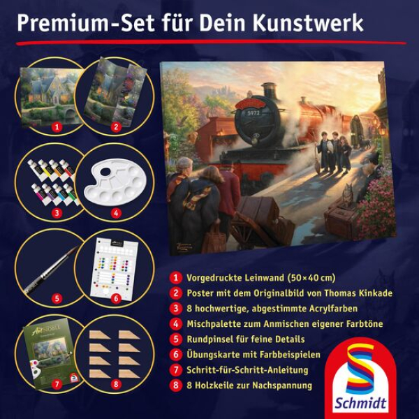 Schmidt-Spiele 46170 My ArtNOBLE - Thomas Kinkade - ™ Hogwarts Express™