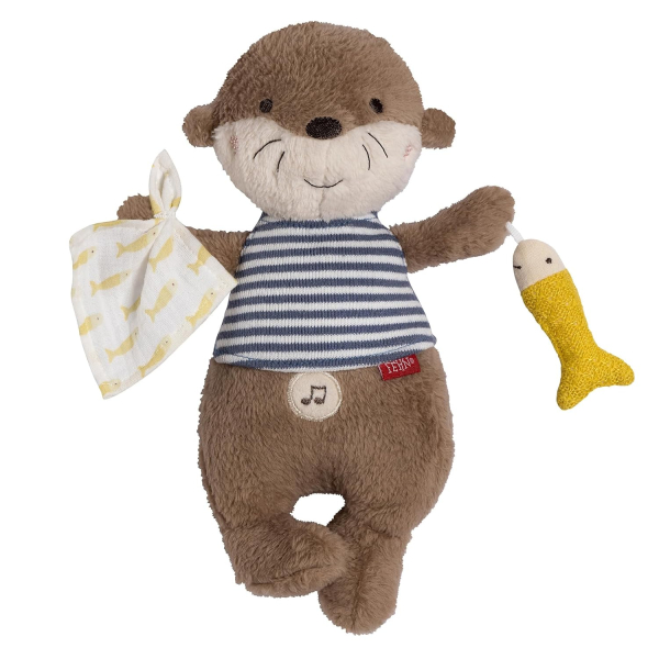 Fehn 47400 Einschlafhilfe Otter - Kuscheltier mit Cry-Sensor