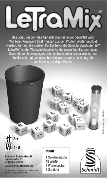 Schmidt-Spiele 49212 Familienspiel - Letra-Mix®